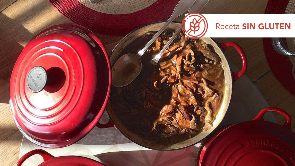 Tiras de carne con boletus